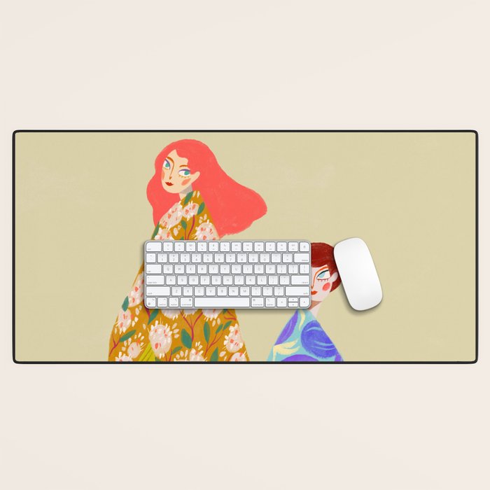 Floral Flow Desk Mat Gallery Image 1