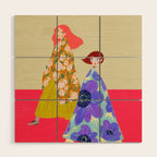 Floral Flow Wood Wall Art Gallery Image 1