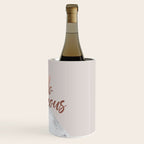 Hello Gorgeous, Rose Gold, Pink, Marble Wine Chiller Gallery Image 3