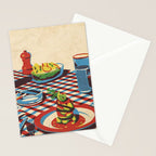 Wine and Pasta Stationery Card Gallery Image 2
