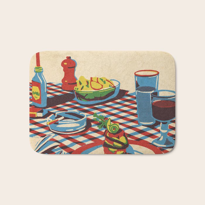Wine and Pasta Bath Mat Gallery Image 1