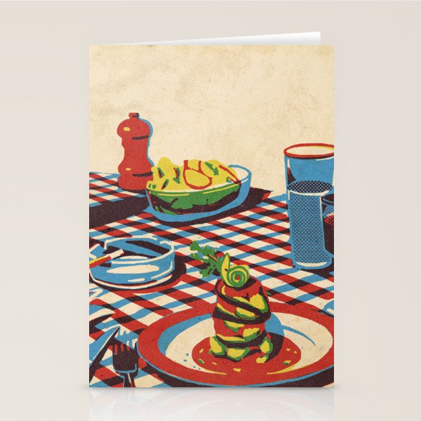 Wine and Pasta Stationery Card Gallery Image 1