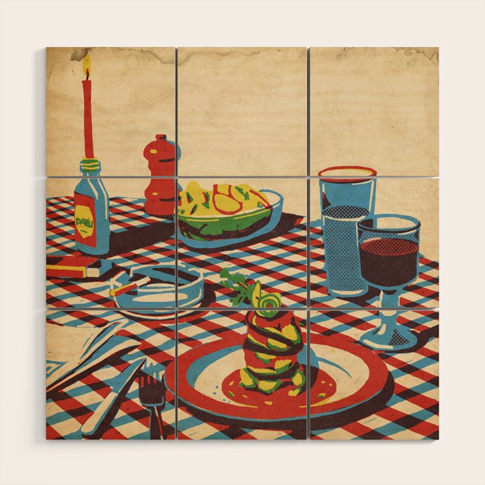 Wine and Pasta Wood Wall Art Gallery Image 1