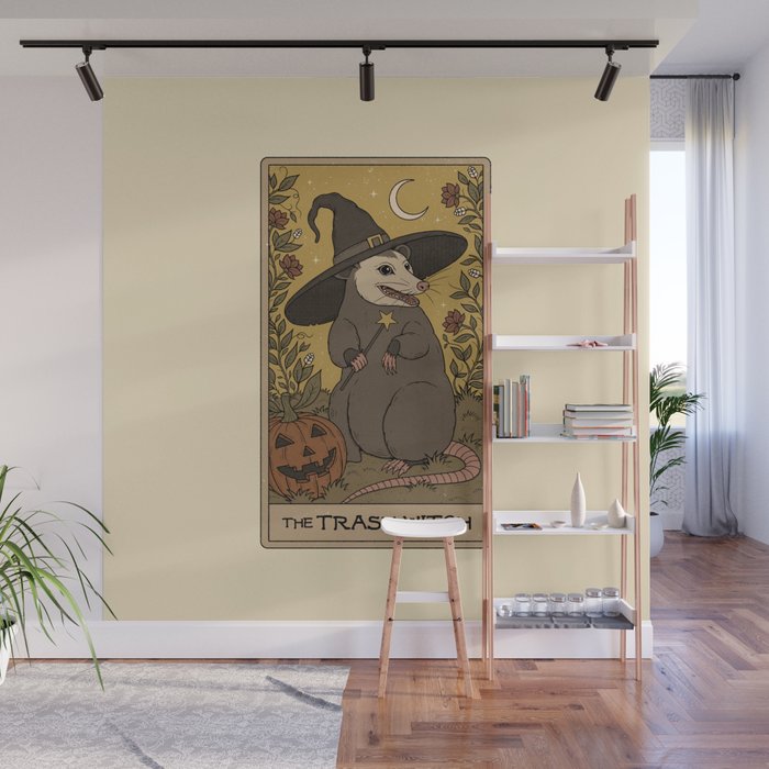 The Trash Witch - Possum Tarot Wall Mural Gallery Image 1