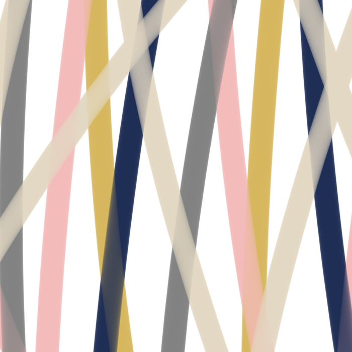 Ribbon Abstract in Mustard Yellow, Blush Pink, Navy Blue, Grey, Almond, and White Minimalist Modern Pattern Coffee Mug Gallery Image 2