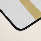 Ribbon Abstract in Mustard Yellow, Blush Pink, Navy Blue, Grey, Almond, and White Minimalist Modern Pattern Desk Mat Gallery Image 4