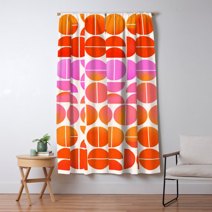 Playful, Vivid Abstract Window Curtain Gallery Image 1