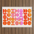Playful, Vivid Abstract Outdoor Rug Gallery Image 1