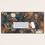 Earth watercolor splashes Desk Mat Gallery Image 1
