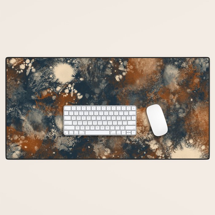Earth watercolor splashes Desk Mat Gallery Image 1