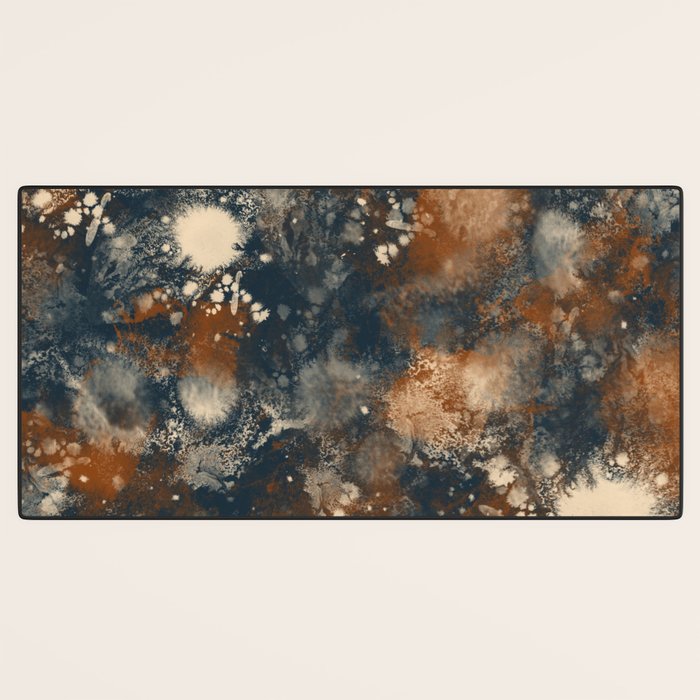 Earth watercolor splashes Desk Mat Gallery Image 3