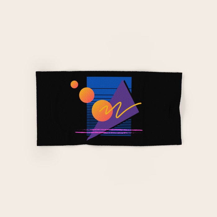Memphis pattern 112 - 80s / 90s Retro Bath Towel Gallery Image 1