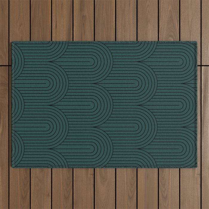 Art Deco Arch Pattern XVI Outdoor Rug Gallery Image 1
