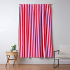 Pink and Red Candy Stripes Pattern Window Curtain Gallery Image 5