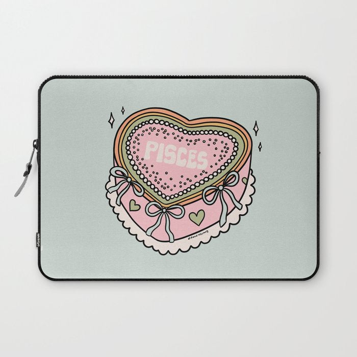 Pisces Heart Cake Laptop Sleeve Gallery Image 1