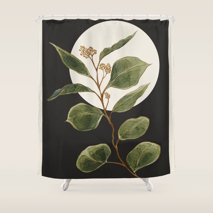 Beautiful Plant Leaves 1 Shower Curtain Gallery Image 1