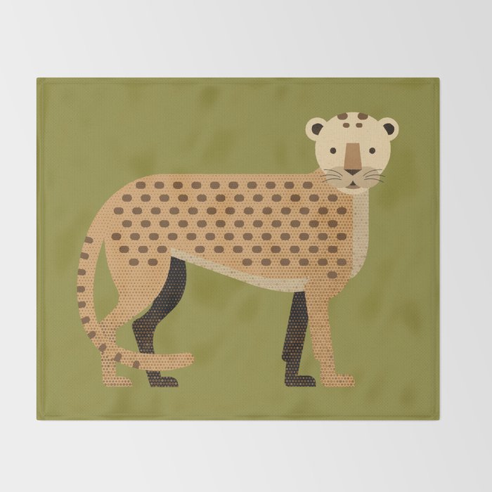 Whimsy Leopard Throw Blanket Gallery Image 2