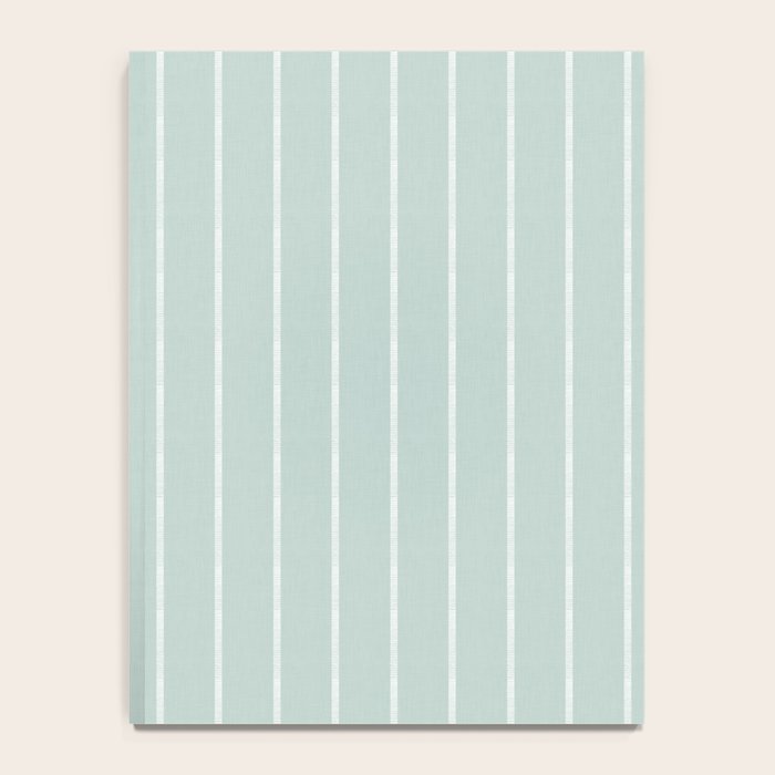 Modern Boho Serenity Stripes Soft Blue Notebook Gallery Image 4