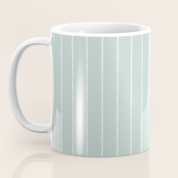 Modern Boho Serenity Stripes Soft Blue Coffee Mug Gallery Image 3