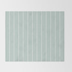 Modern Boho Serenity Stripes Soft Blue Throw Blanket Gallery Image 2
