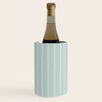 Modern Boho Serenity Stripes Soft Blue Wine Chiller Gallery Image 1