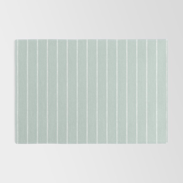 Modern Boho Serenity Stripes Soft Blue Rug Gallery Image 2