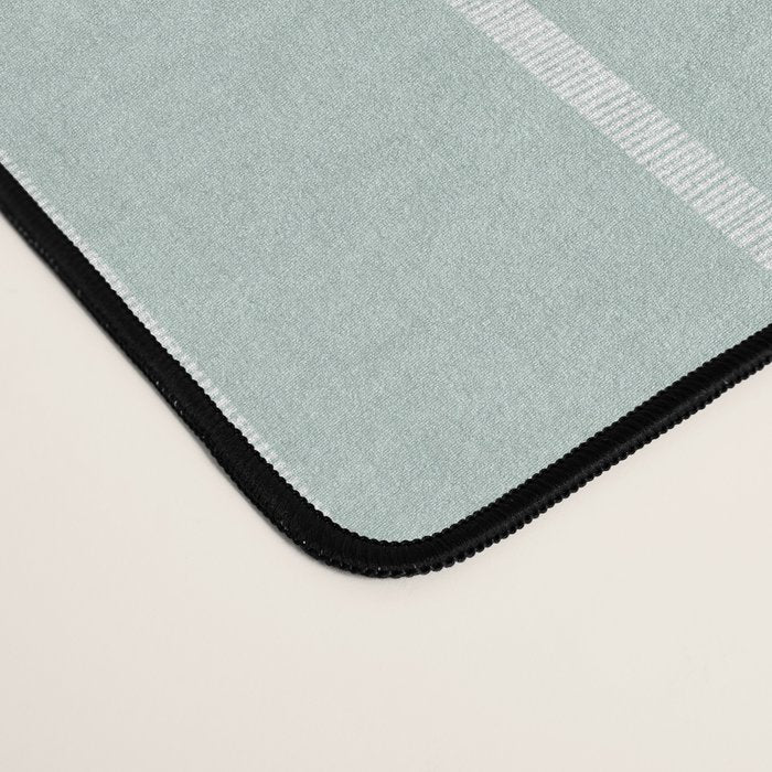 Modern Boho Serenity Stripes Soft Blue Desk Mat Gallery Image 4