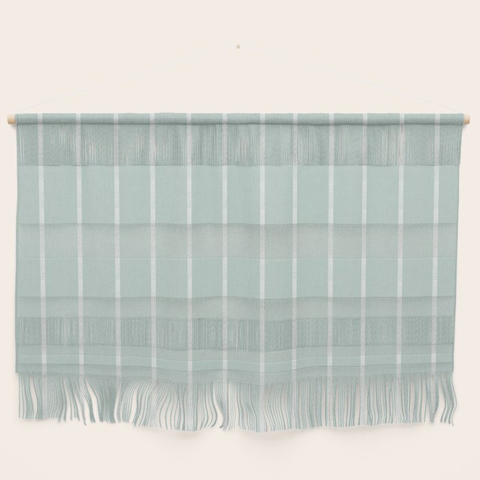 Modern Boho Serenity Stripes Soft Blue Wall Hanging Gallery Image 1