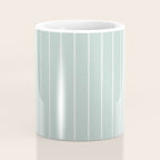 Modern Boho Serenity Stripes Soft Blue Coffee Mug Gallery Image 4
