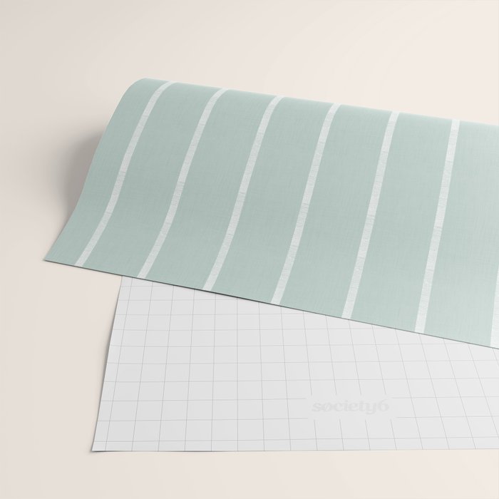Modern Boho Serenity Stripes Soft Blue Wrapping Paper Gallery Image 2