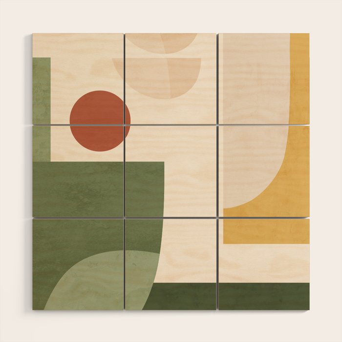 Abstract Art / Shapes 34 Wood Wall Art Gallery Image 1
