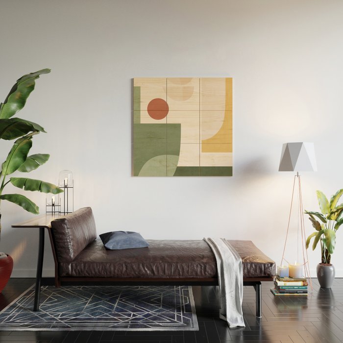 Abstract Art / Shapes 34 Wood Wall Art Gallery Image 2