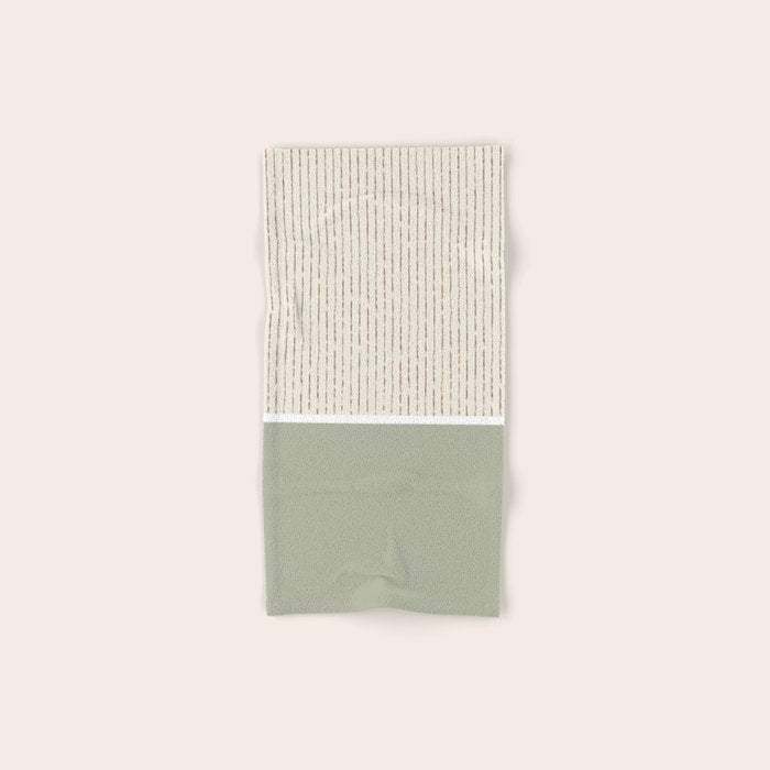 Cream Sage Bath Towel Gallery Image 1