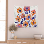 Sunflowers - Sunset Palette Wall Tapestry Gallery Image 2