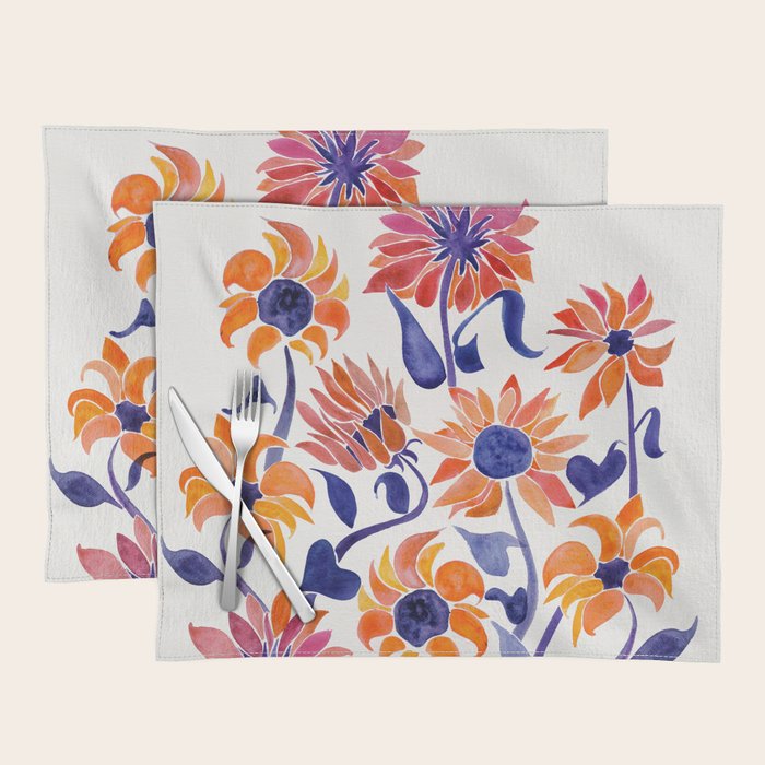Sunflowers - Sunset Palette Placemat Gallery Image 1