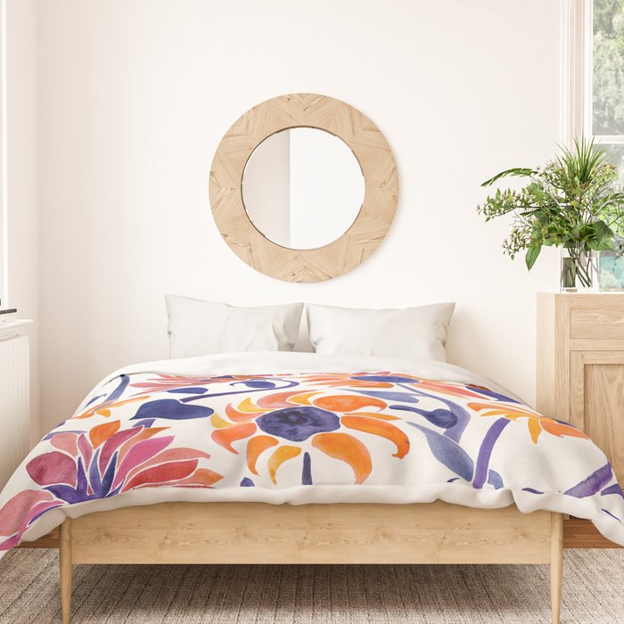 Sunflowers - Sunset Palette Duvet Cover Gallery Image 3