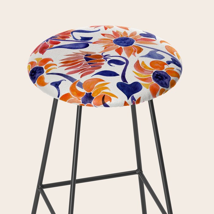 Sunflowers - Sunset Palette Stool Gallery Image 2