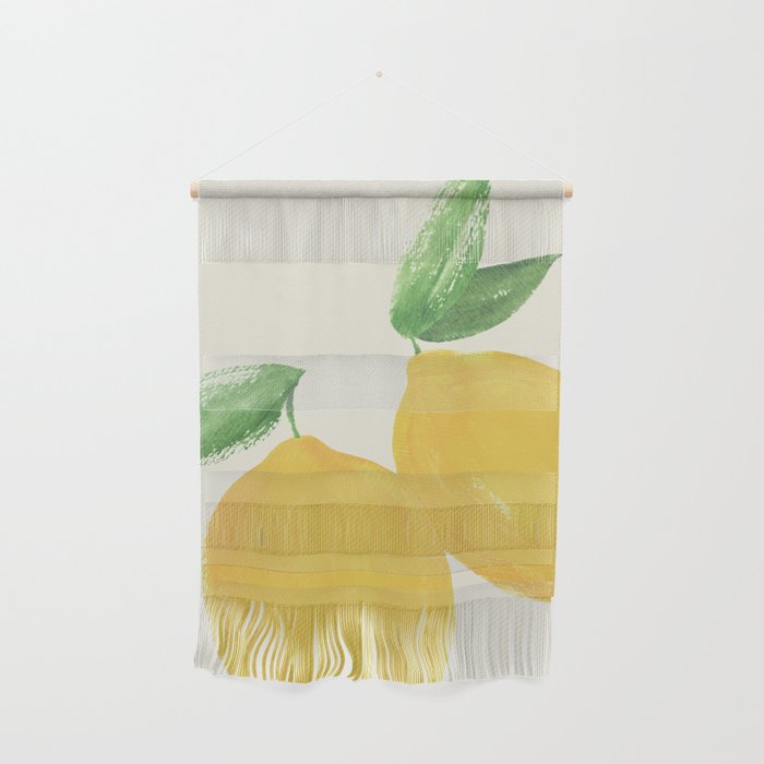 Lemon Watercolor Illustration - Big Wall Hanging Gallery Image 1