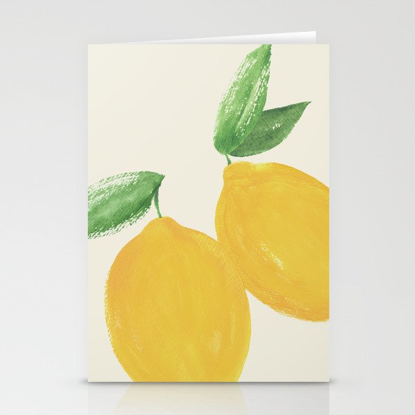 Lemon Watercolor Illustration - Big Stationery Card Gallery Image 2