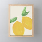 Lemon Watercolor Illustration - Big Mini Art Print Gallery Image 1