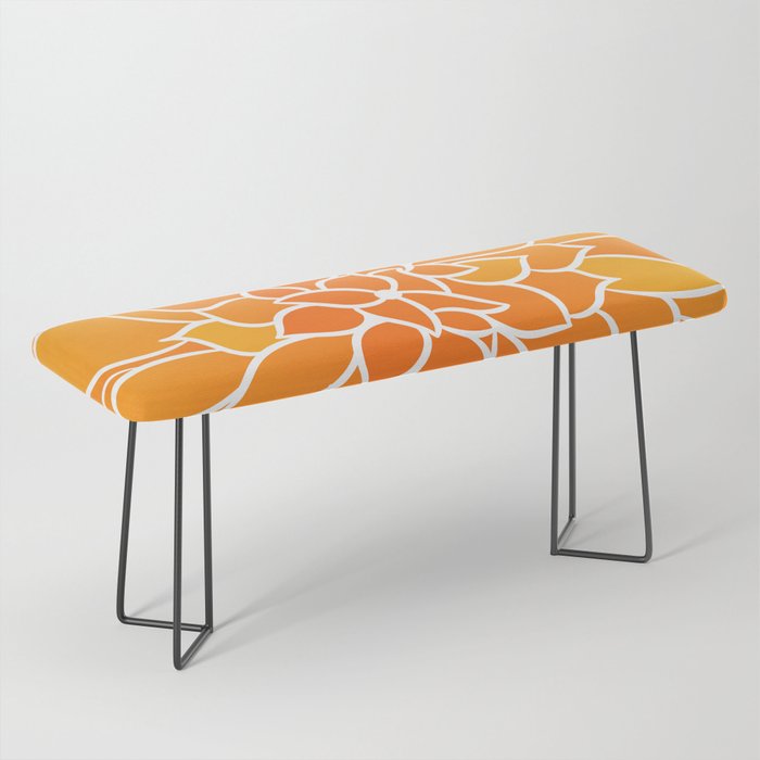 Floral Sunshine Flowery Art Bench Gallery Image 1
