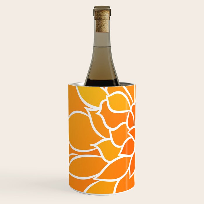Floral Sunshine Flowery Art Wine Chiller Gallery Image 2