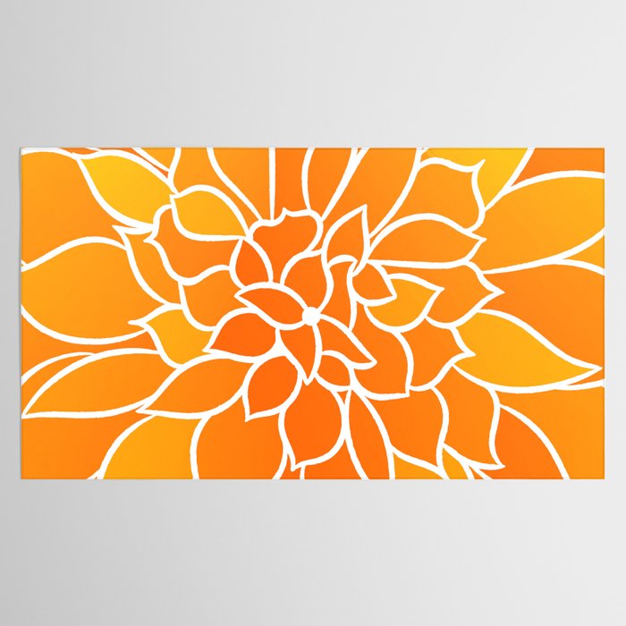 Floral Sunshine Flowery Art Tablecloth Gallery Image 2