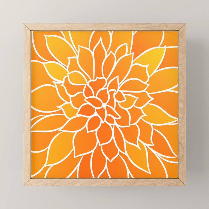 Floral Sunshine Flowery Art Mini Art Print Gallery Image 1