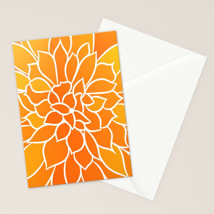Floral Sunshine Flowery Art Stationery Card Gallery Image 2