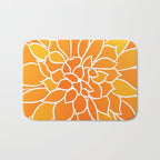 Floral Sunshine Flowery Art Bath Mat Gallery Image 1
