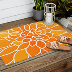 Floral Sunshine Flowery Art Outdoor Rug Gallery Image 2
