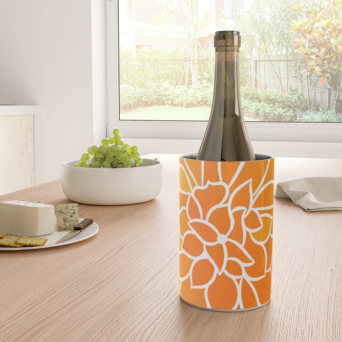 Floral Sunshine Flowery Art Wine Chiller Gallery Image 4