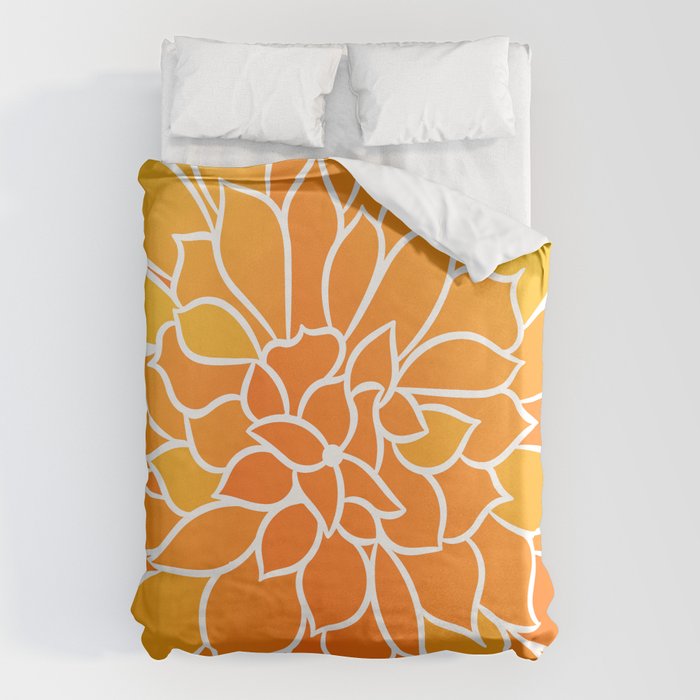 Floral Sunshine Flowery Art Duvet Cover Gallery Image 1