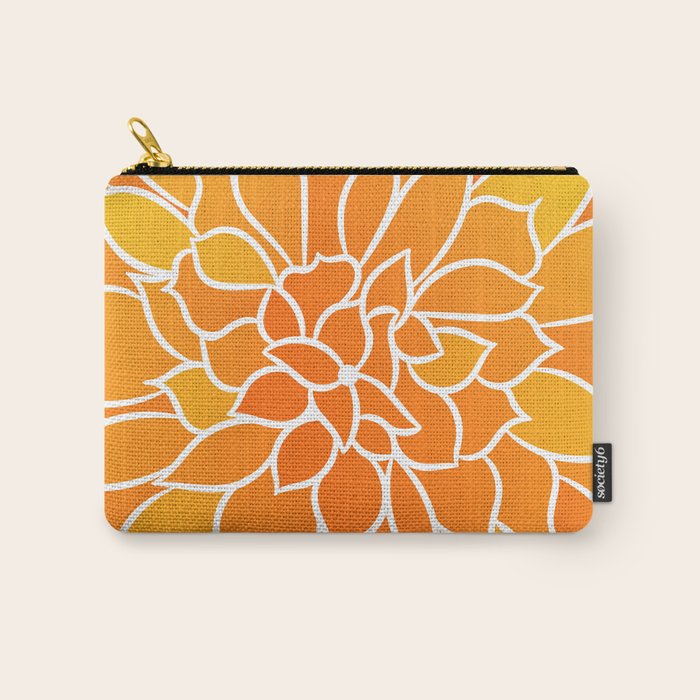 Floral Sunshine Flowery Art Carry All Pouch Gallery Image 1